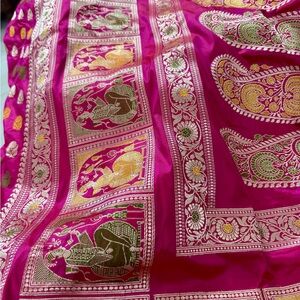 Original Heritage Pure Silk Benerasi Saree with Zari & meenakari House of RuSa